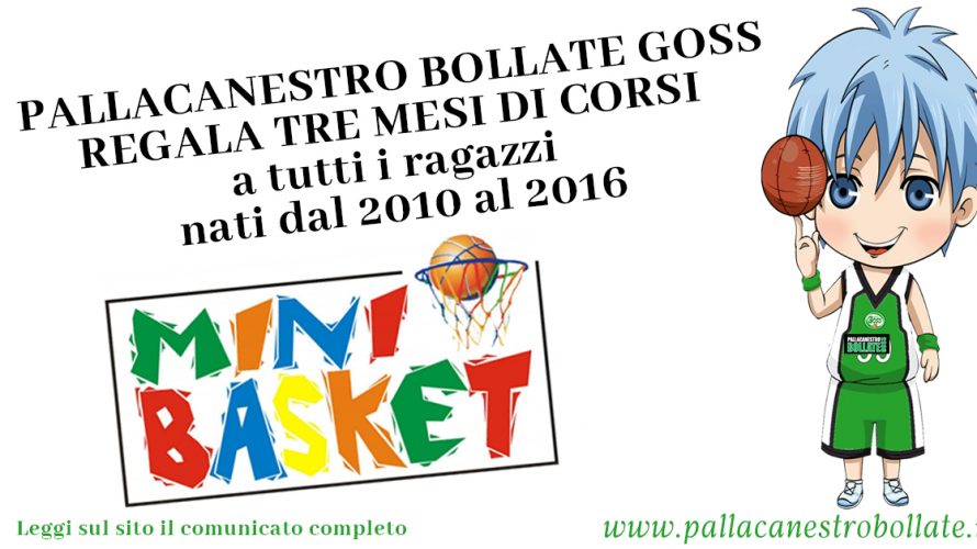 In occasione della completa ripresa delle attività sportive, con la voglia di tornare a riempire la palestra di bambini, la PALLACANESTRO BOLLATE GOSS REGALA TRE MESI DI CORSI a tutti […]