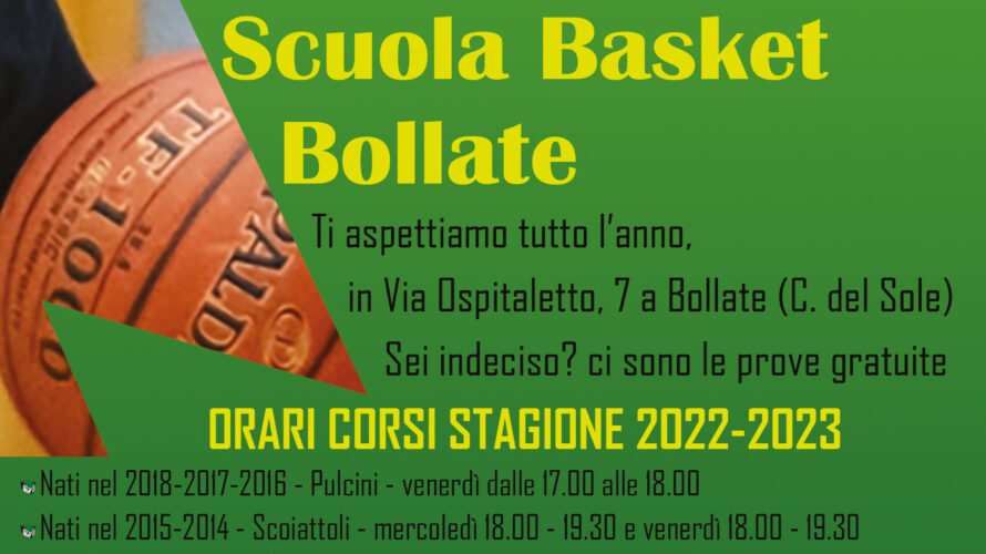 inizia alla grande la stagione 2022 - 2023 con La Pallacanestro Bollate